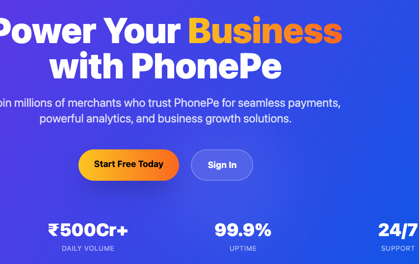 PhonePe Merchant Dashboard